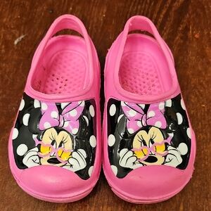 Disney Kids Pink Minnie Mouse Slippers